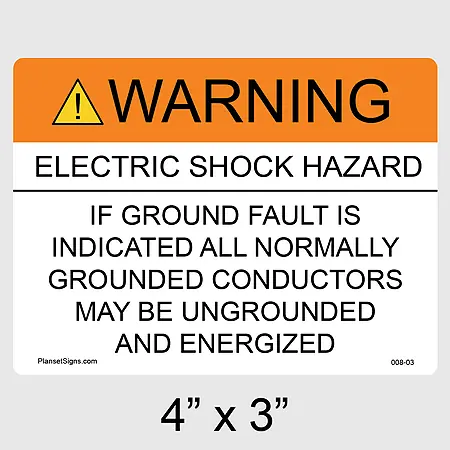 008-03 Solar Warning Label