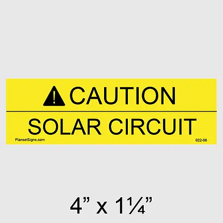 022-06 Solar Circuit Placard