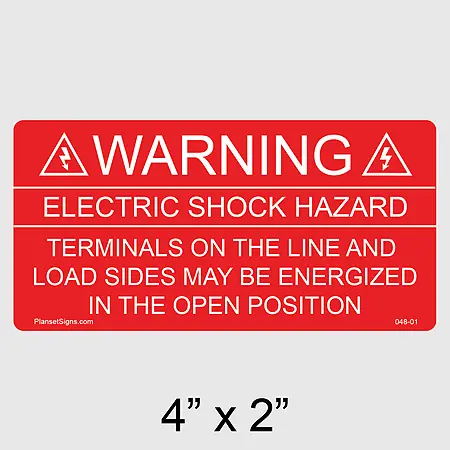 048-01 Solar Warning Label