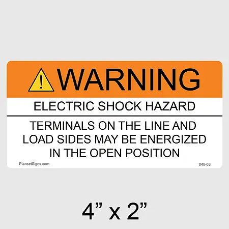048-03 Solar Warning Label