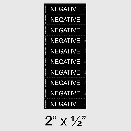 070-14 Negative Electrical Label