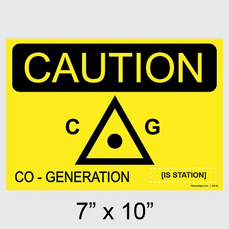 506-06 LADWP, Co-Generation - 10 X 7 Placard