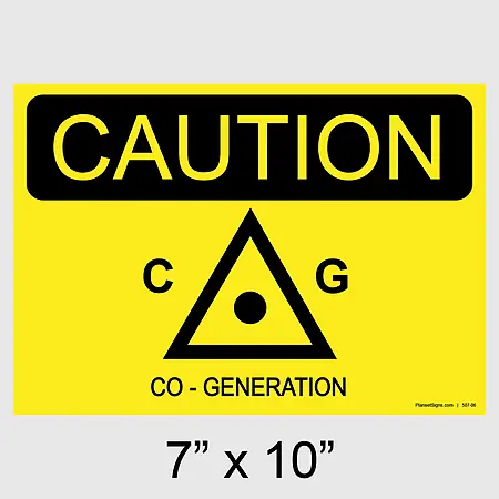 507-06 LADWP, Co-Generation - 10 X 7 Placard