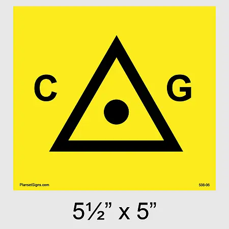 508-06 LADWP, Co-Generation - 5.5 X 5 Placard