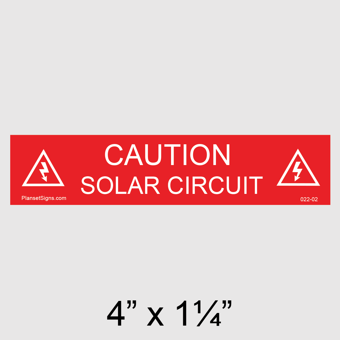 022-02 Solar Circuit Placard