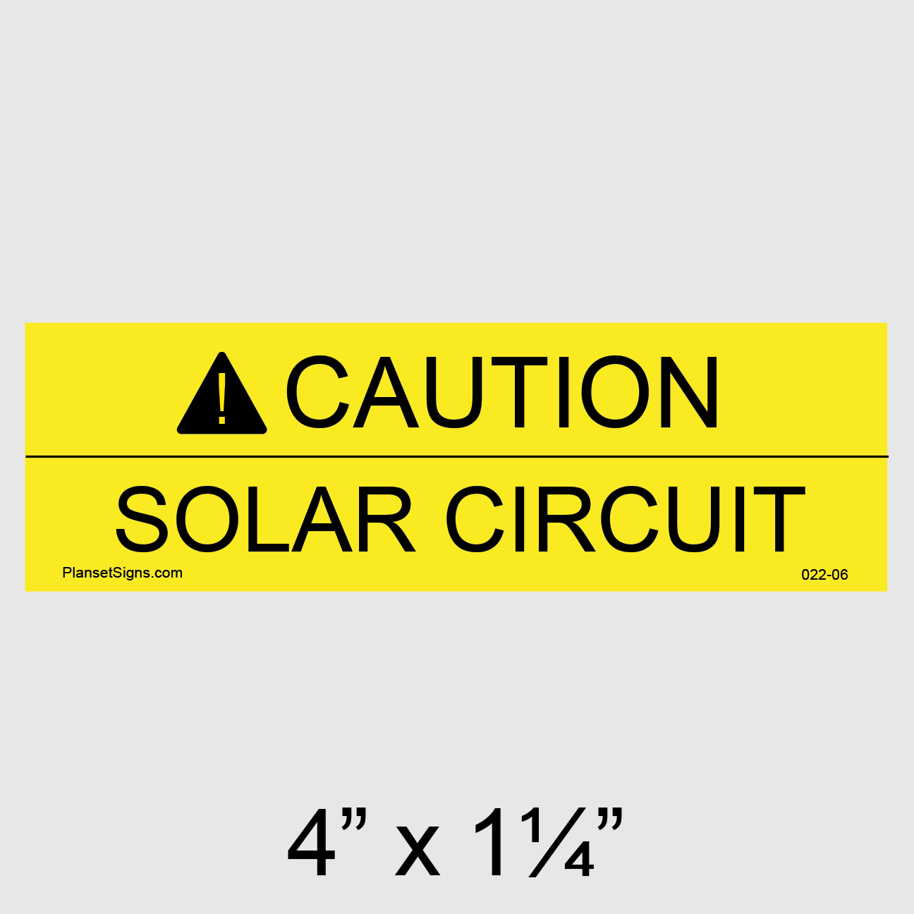 022-06 Solar Circuit Placard