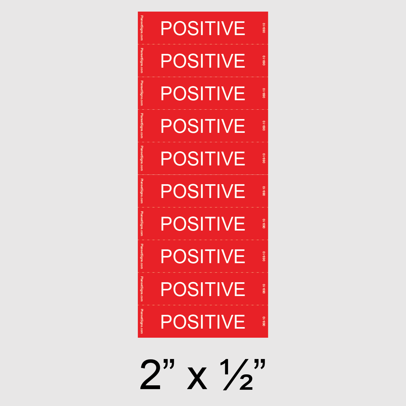 069-10 Positive Electrical Label