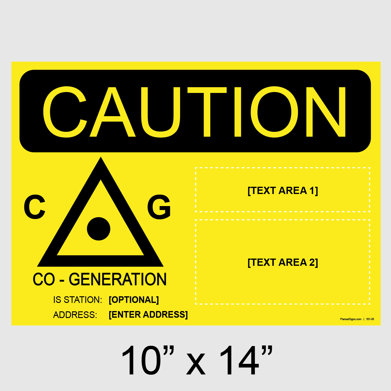 501-06 LADWP, Co-Generation - 14 X 11 Placard