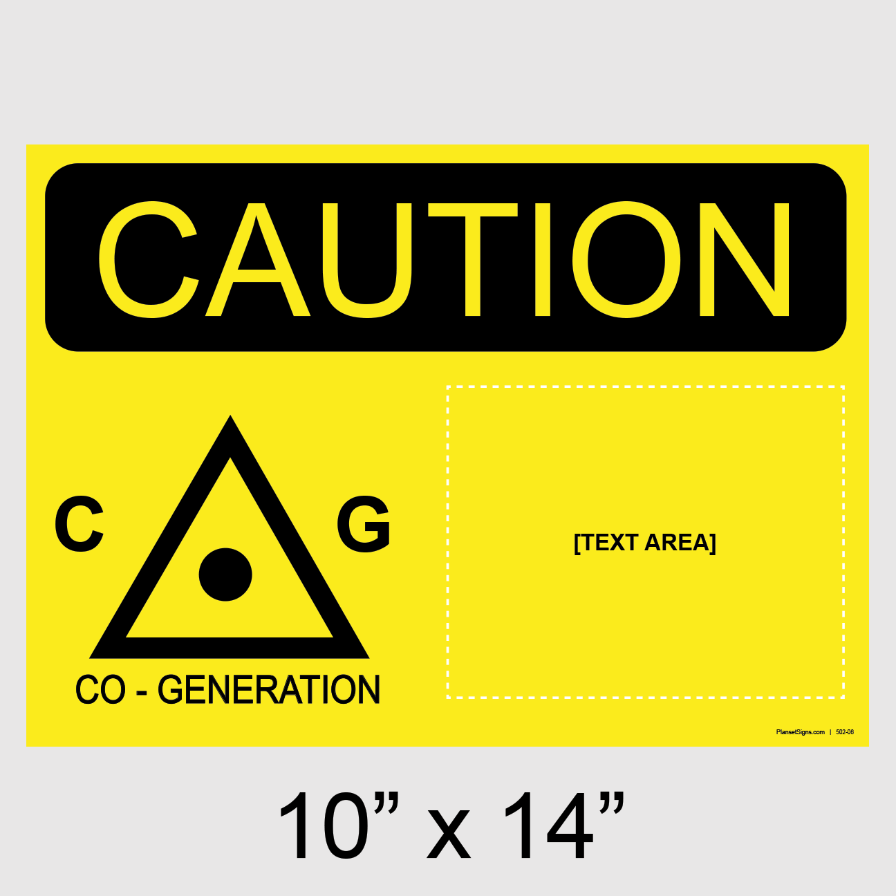 502-06 LADWP, Co-Generation - 14 X 11 Placard