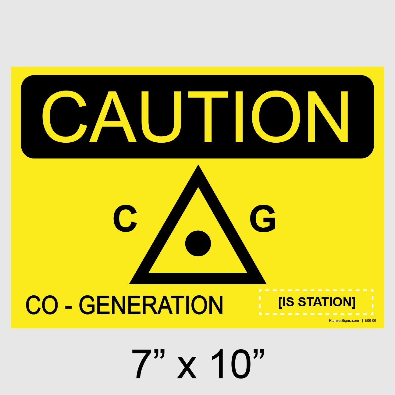506-06 LADWP, Co-Generation - 10 X 7 Placard
