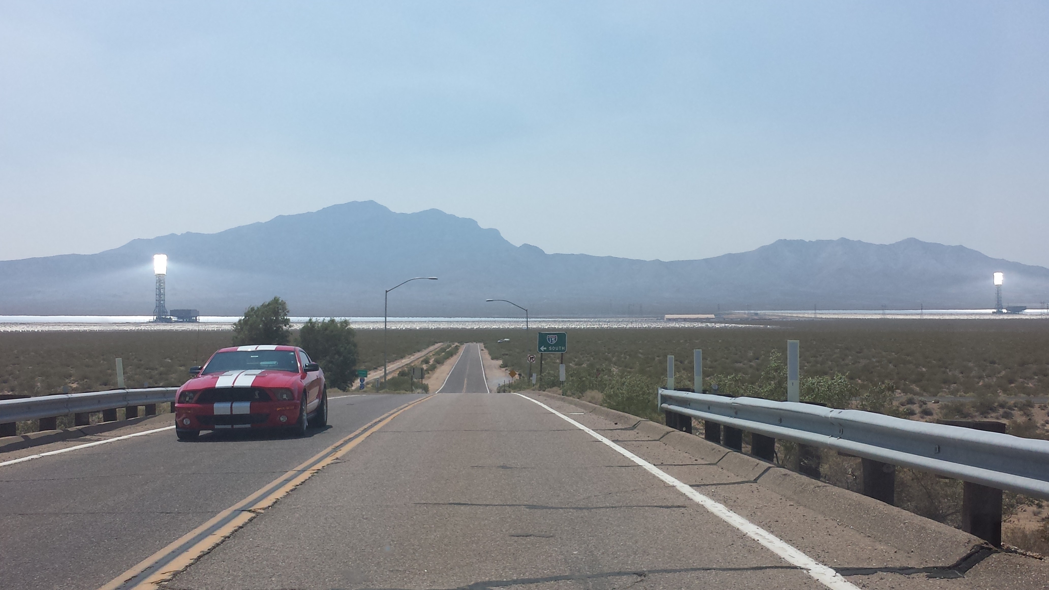 Solar power in California — the Ivanpah Solar Electric Generating System in the Mojave Desert
